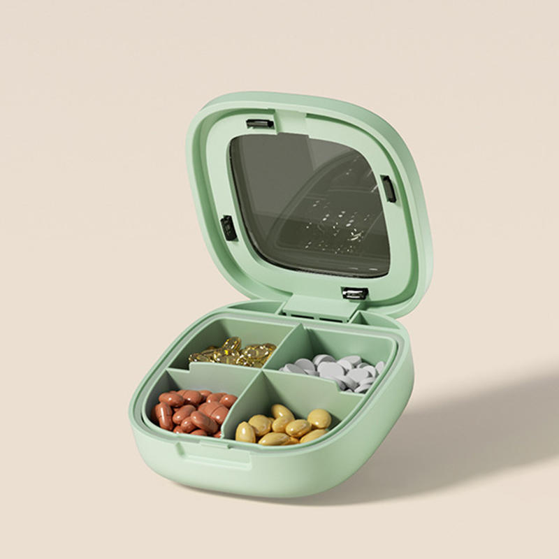 1PC Mini Portable Travel Medicine Box Tablet Partition Box Carry-On Daily Three Meals Weekly Seven Days Small Medicine Box S/L