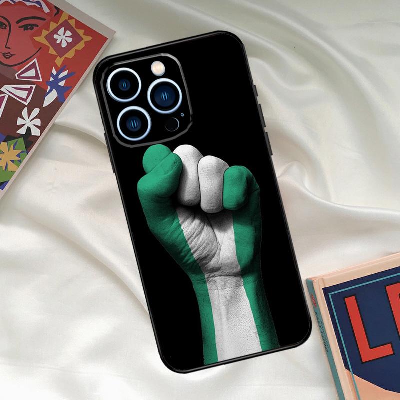 Nigerian flag Phone Case For iPhone 16 15 14 12 11 13 17 Pro Max 15 16 Plus 13 Mini 16e 17 Air Funda Cover