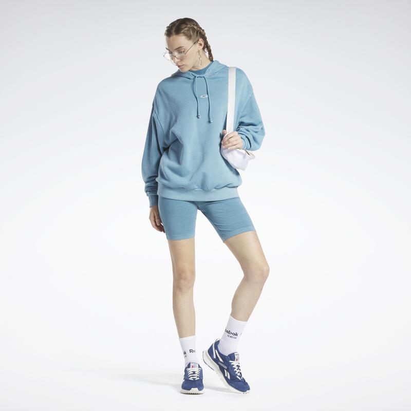 (WMNS) Reebok Classics Natural Dye Oversized Long Hoodie 'Blue' Women's HS4747