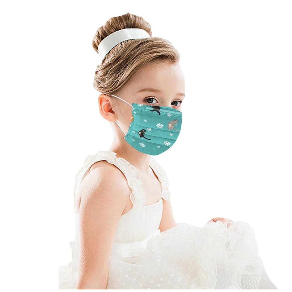 Kids Cat Mask Disposable Face Mask Industrial 3Ply Ear Loop 50PCS Mask