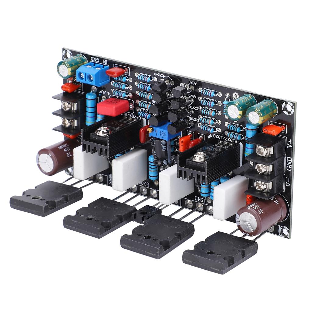 Power Amplifier Board Single Channel for Audio Components 200W 1943+5200 DC±20-90V