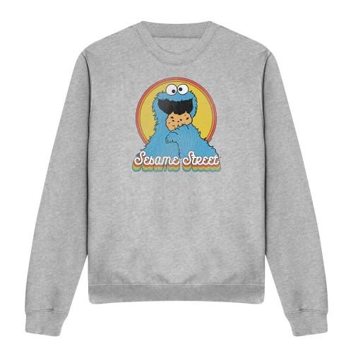 Sesame Street Unisex Adult Cookie Monster Layered Sweatshirt