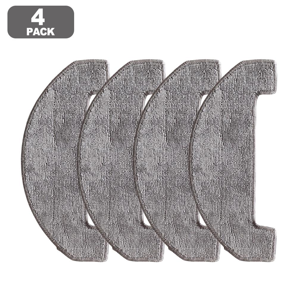 Многоразовый моющийся комплект салфеток из микрофибры для робота-пылесоса Uninell UR3, легко устанавливаемые сменные накладки, 4/10 штук