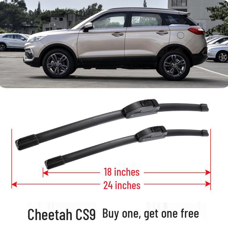 Cheetah CS9 Universal Boneless Rear Wiper Blade with Special Rubber Strip