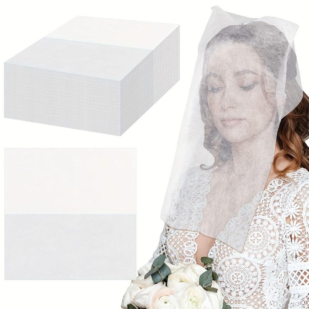 100Pcs Breathable Face Makeup Protector Hood Non-Woven Makeup Clothing Protector Bridal Shops