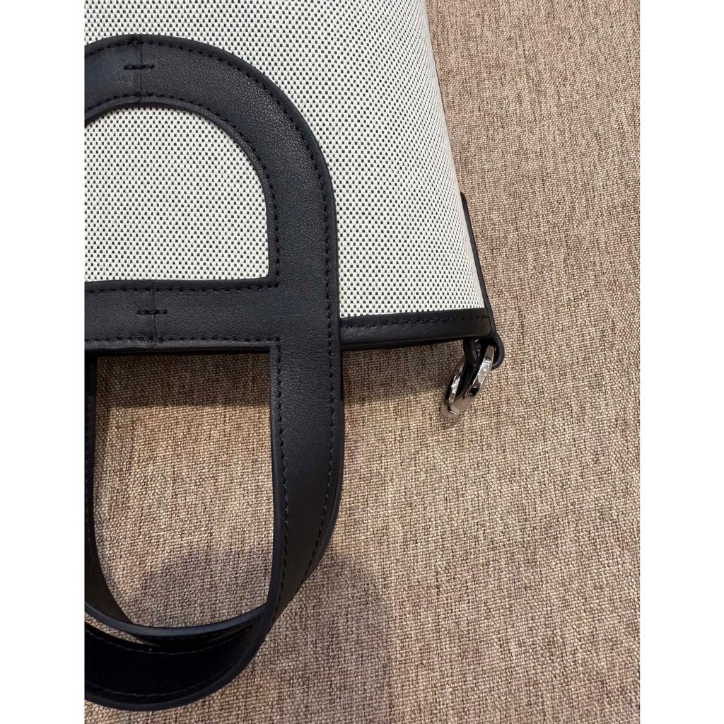 2026 Новая Модная Канва с Быстрой Первосортной Коровьей Кожей Свиной Нос Сумка-Ведро Прочная Корзина для Овощей Сумка