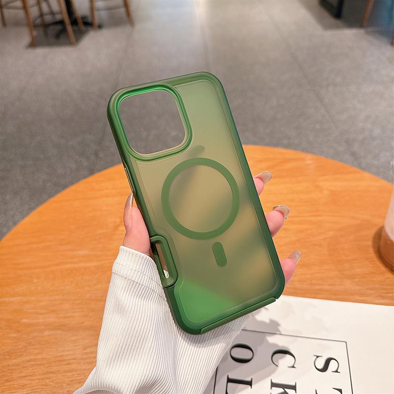 Модный Бронированный Магнитный Зарядный Защитный Чехол Для IPhone 17 Pro Max Air 16 15 14 Plus 13 12 Матовый Прозрачный Противоударный Чехол Для Телефона