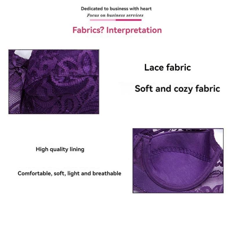 Большой размер ультратонкий хлопковый бюстгальтер с регулируемой чашкой сексуальный женский кружевной дышащий удобный со стальным кольцом пуш-ап женское нижнее белье