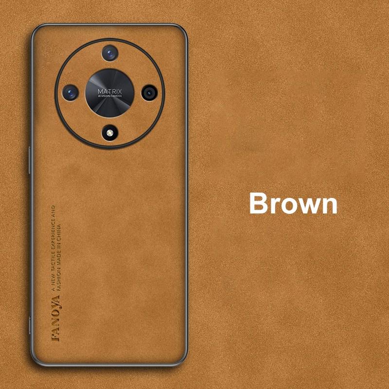 For Honor Magic 5 Lite X9A Case Luxury PU Leather Phone Case For Honor Magic 6 Lite X9B 5G Back Cover Silicone Full Protection