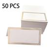 50pcs/lot Gold Foil Table Card Wedding Guest Place Cards, Seat Name Card Wedding Party Accessories Party Supplies Seating Card