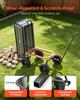 Garden Dump Cart, 272 kg Poly Dump Cart, Garden Carts Dumps Wagon with 90° Quick-Dumps Mechanism, 180° Swivel Wheels, 270° Flexible Rotating Bearings,