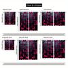 2pcs, Abstract Black Cubes Pink Glow Curtains, Rod pocket design, Machine Washable, All Season Decorative, Designed for Living R