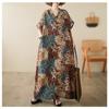 DIMANAF Women 2024 Plus Size Spring Summer Oversize Style Dress Beach Elegant Floral Long Dress Oversize Basic Loose Dress Plus Size