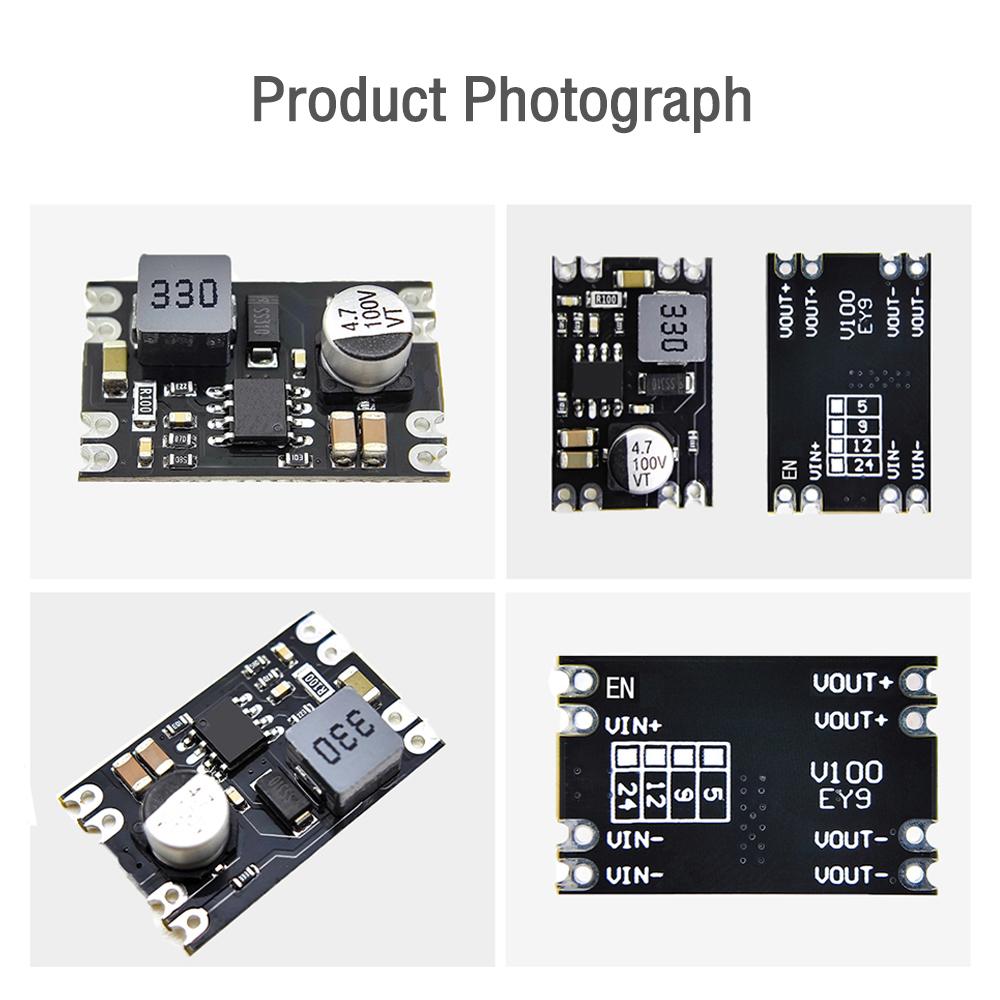 DC-DC Step Down Module 6V/10V 13V 25V 100V to 5V 9V 12V 24V Output Buck Module 2A Buck Regulator PCBA Voltage Power Converter