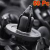 50pc 8mm Car Bumper Mudguard Plastic Screw Clip Fastener Auto Accessories Universal Fixing Clips For Lexus Nissan Subaru Styling