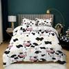 Top Milk Cow Duvet Cover King Queen Size Cute Cartoon Cows Bedding Set For Kids Farmhouse Rustic Animal Polyester Quilt Cover