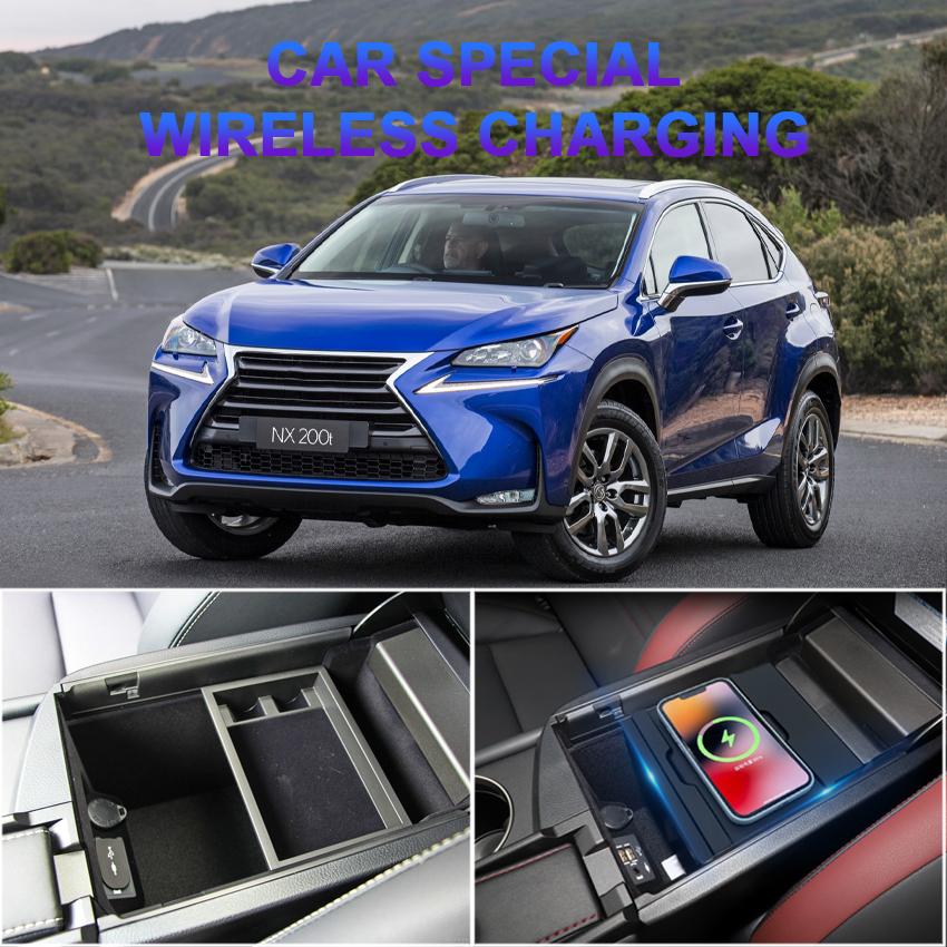 Special Car QI Wireless Charger Charging Plate Mobile Phone Holder Accessories For Lexus NX 2014 2015 2016 2017 2018 2019 2020