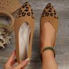 Fashion New Style Popular Women's Pointed Toe Flats Women's Shoes Comfort Woman's Shoes Fashions Leopard Casual Shoes Zapatos Mujer