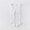Колготки для новорожденных девочек, вязаные чулки для девочек, хлопковые детские колготки для девочек, повседневные колготки для малышей 0-2 года, белые, черные
