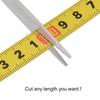 uxcell Carbon Steel Adhesive Tape Measure, Yellow, Straight Track Tape, Flat Ruler, 400cm Metric, Right To Left Reading