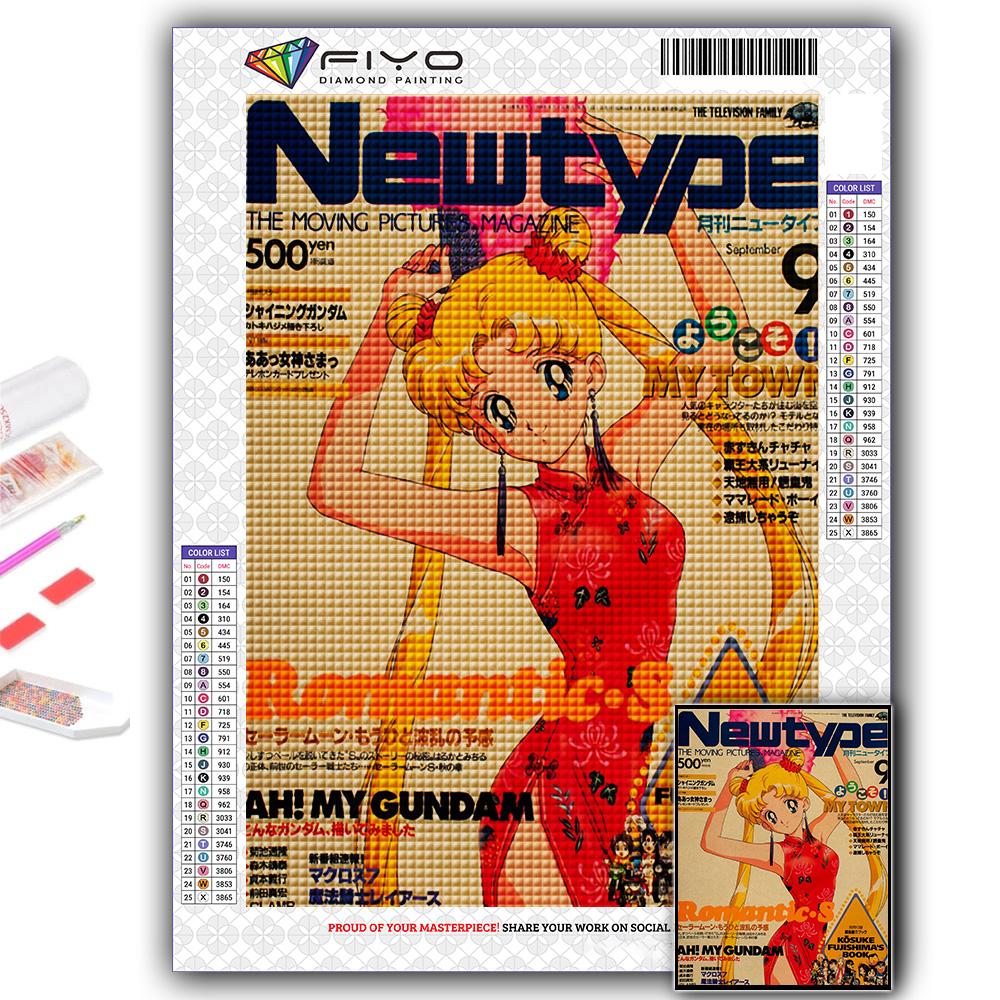 5D Алмазная картина Сейлор Мун DIY Алмазная вышивка Горный хрусталь Украшение дома