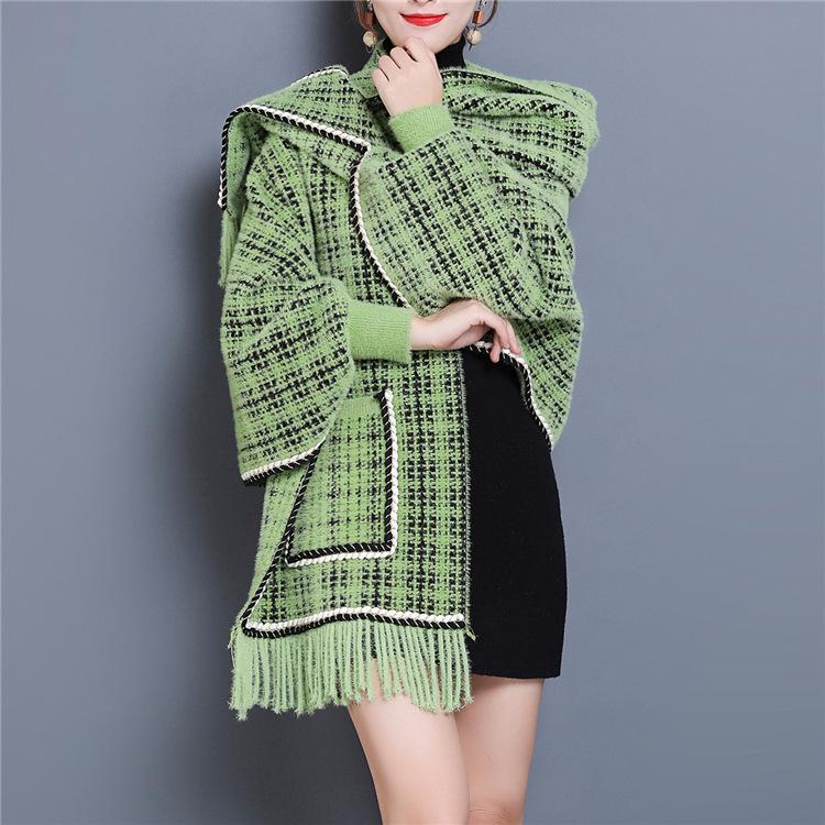 Кардиганы женские элегантные в зимнем стиле винтажный джемпер женский вязаный кардиган