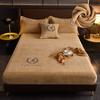 Cheaper Thicken Velvet Bed Cover Elastic Bed Sheets Set Mattress Cover Soft Queen King Solid Color 90/150/x200 For Home Decor