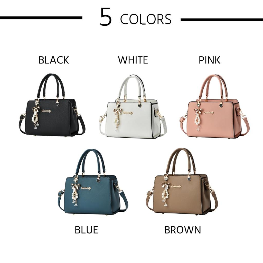 [ДЕЛИТЕСЬ ПРЕДМЕТАМИ] Женская сумка, Идеально подходит для повседневного использования, Сумка-кроссбоди на плечо 2-в-1, Милая и стильная, Искусственная кожа (розовый)