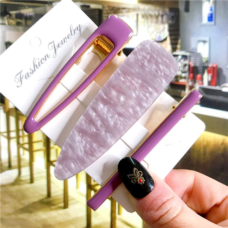 Корейский модный красочный ацетатный комплект из 3 шт./компл., набор заколок для волос, шпилька для женщин и девочек, заколки, аксессуары, ювелирные изделия, заколка для волос, головной убор