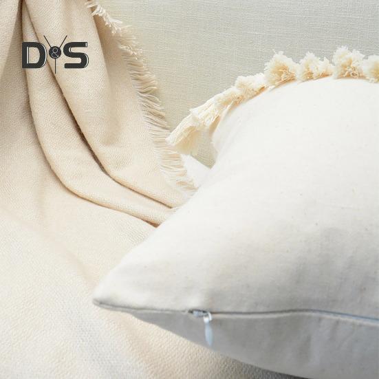 Наволочка с кисточками и скрытой молнией, декоративная бахрома, квадратная форма, бохо-стиль, офисный диван, декоративная наволочка для подушки, гостиная, спальня, автокресло