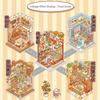 Decompression 3D Landscape Sticker Visual Stacking DIY Cabin Scene Sticker  Children Gift