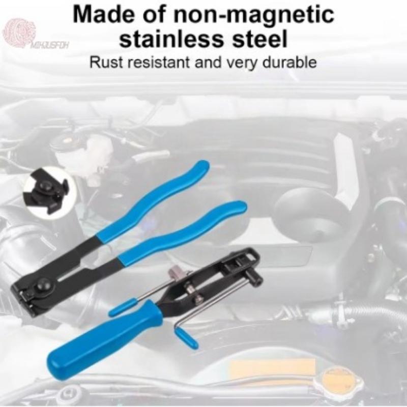 1 шт. Автомобильные плоскогубцы для хомутов водяных шлангов, зажим, поворотная приводная губка, фиксирующий инструмент, снятие и установка хомутов шлангов кольцевого типа с плоской лентой