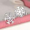 Snowflake Silver-plated Earrings Love Classic Winter Girlfriend Birthday Christmas