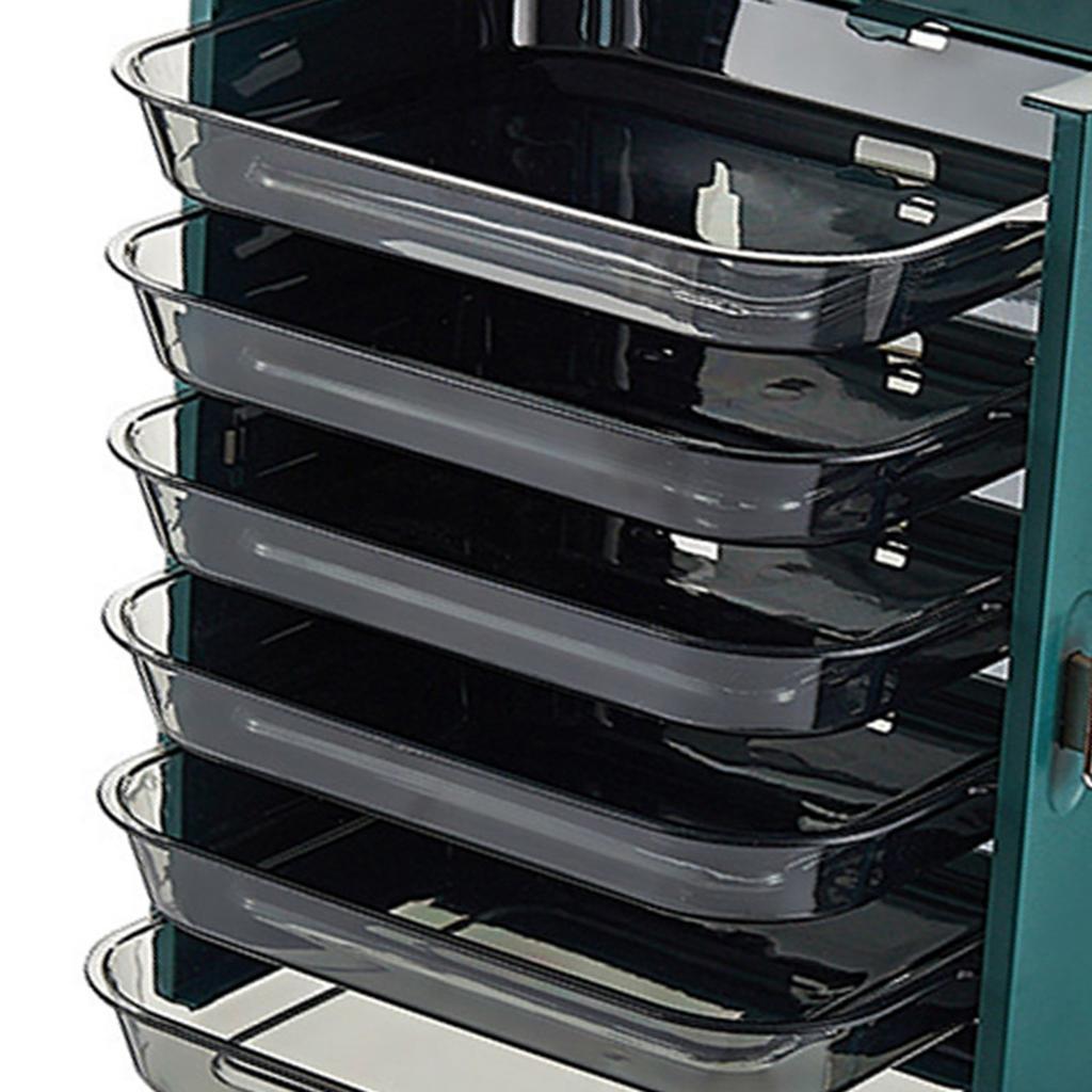 Kitchen Side Dishes Punch Free Foldable PET 6 Layers Wall Mounted Organization Rack Cooking Plates Storage Shelf Light