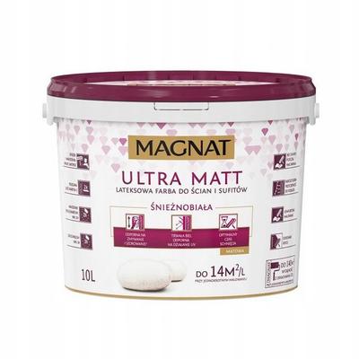 Magnat Ultra Matt 10л белая латексная краска для стен и потолков