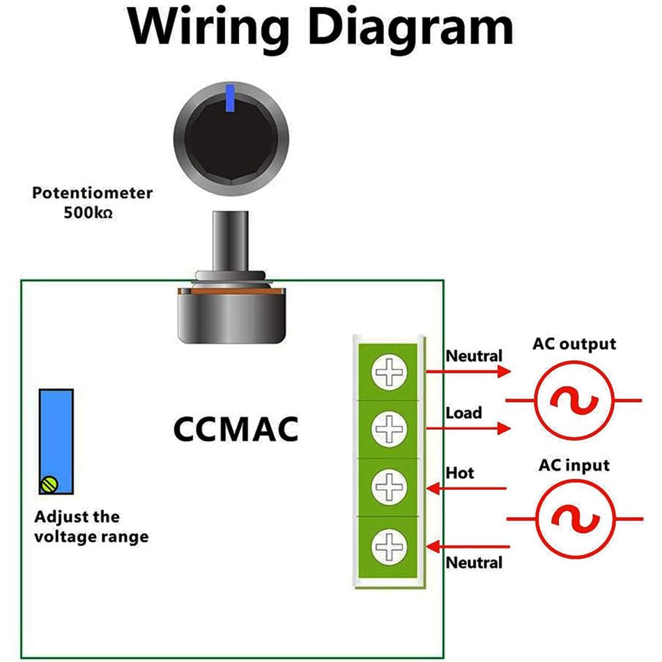 3 шт. AC 2000W 220V B500K высокомощный тиристорный электронный регулятор напряжения для регулировки температуры скорости затемнения