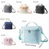 Large Capacity Insulated Lunch Bag Adjustable Shoulder Strap Food Tote Bag Picnic Bag  Lunch