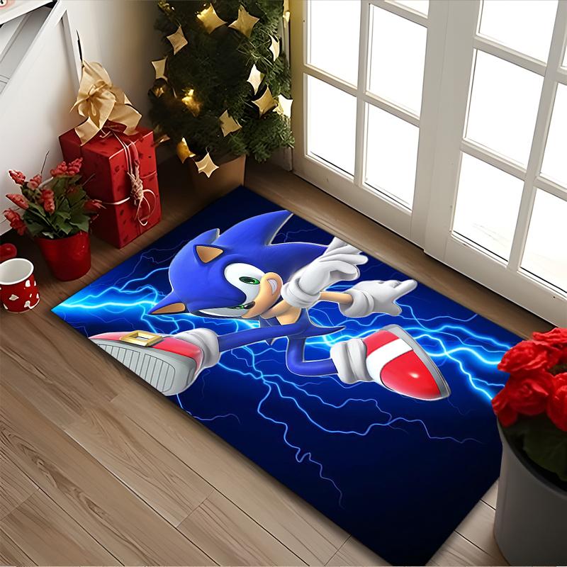 1pc Digital Printed Chair Rug for Home Office Use, SONIC Carpet Appropriate for All Seasons, Soft Area Carpet