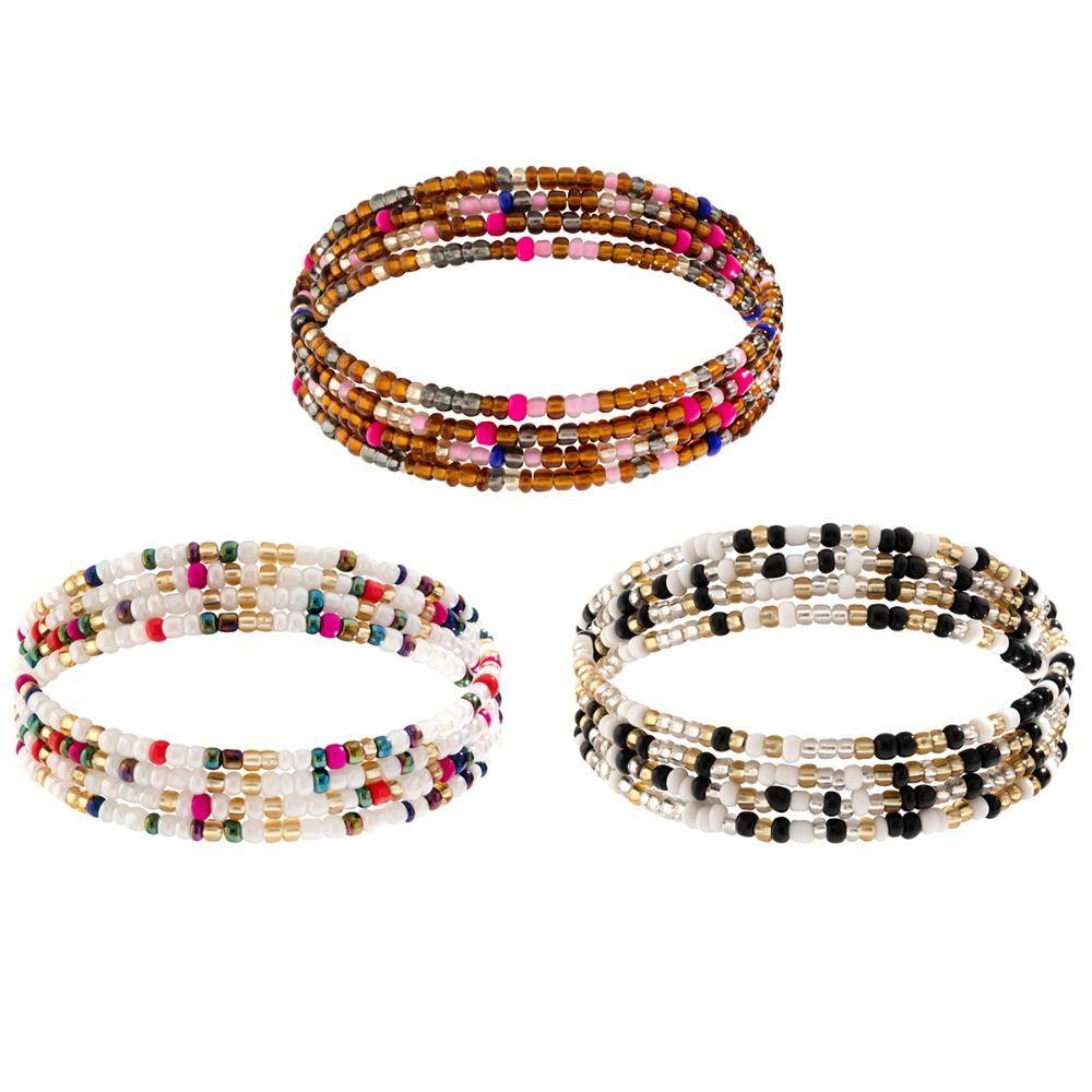 Bohemian Style Belly Chain Colorful Body Chain Jewelry Summer Rice Bead Waist Chain Women