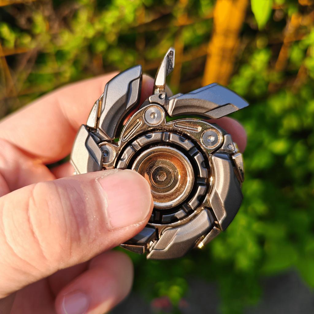 EDC Фиджет-слайдеры Фиджет-игрушки Снятие стресса для взрослых Магнитный металл Устранитель раздражительности Открытая броня Вращающийся волчокФиджет-игрушки