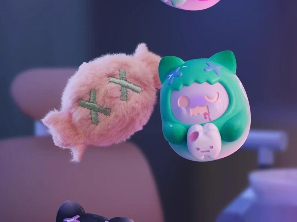 В наличии Поиск Единорога ShinWoo Серия Наклеек Любовь Мини Слепая Коробка Призрачный Медведь Модные Игровые Аксессуары Подарки