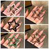 Creative Pentagonal Star Star BB Hair Clip Alloy Metal Side Barrettes Colorful Hollow Y2k Hairpin Girls