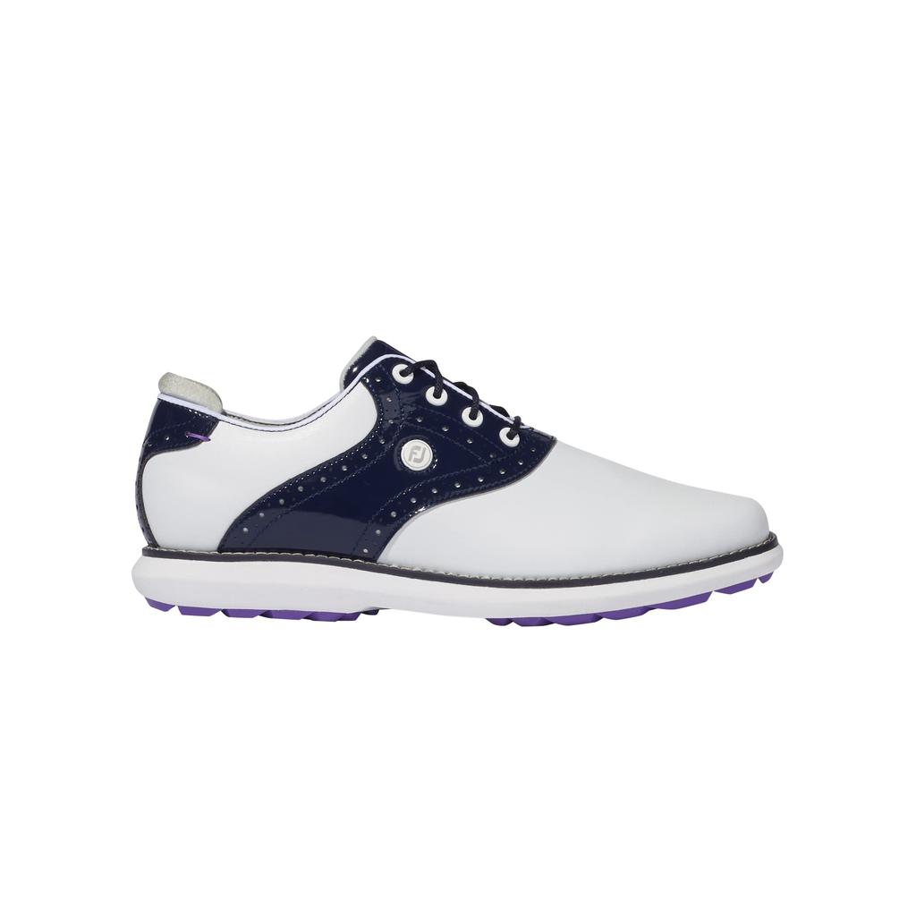 Golf Shoes FJ Traditions Spikeless Cm 3E [Footjoy] White/Navy 25.0