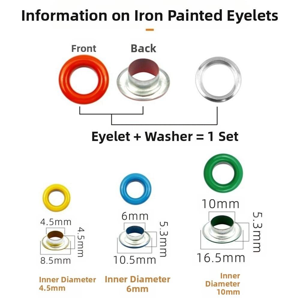 Heavy-Duty Punching Grommet Eyelet Pliers Kit  for Bookbinding, Leather & Fabric