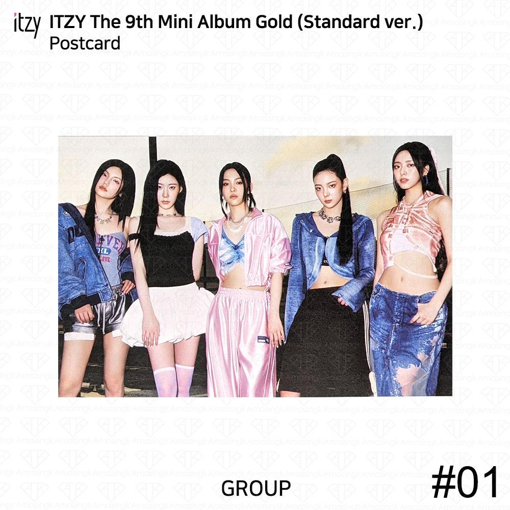 ITZY 9-й мини-альбом gold standard ver официальная фотокарточка открытка постер kpop