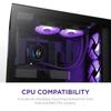 NZXT KRAKEN Elite RGB 240 черный простой кулер для процессора с водяным охлаждением FN1880 RL-KR24E-B1