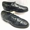 70s-80s? Vintage TOWNCRAFT U-Tip Business Shoes 8.5D 26.0-26.5 Black USA Made(USED)