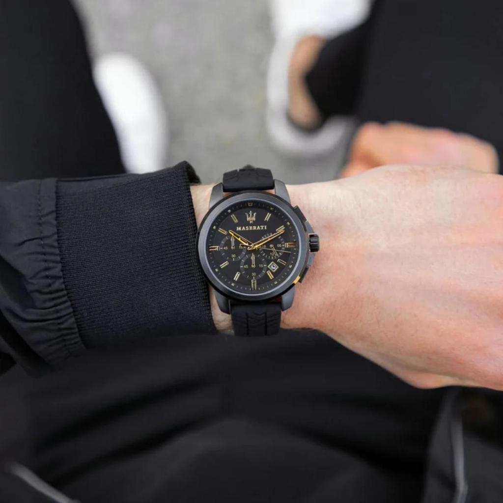 Maserati R8871621011 Chronograph Black Dial Men's Watch