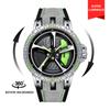 SVJ Men's Watch High-grade Wheel Hub Watch Three-dimensional Hollow RS7 Caliper Forged Sports Car Modification Watch