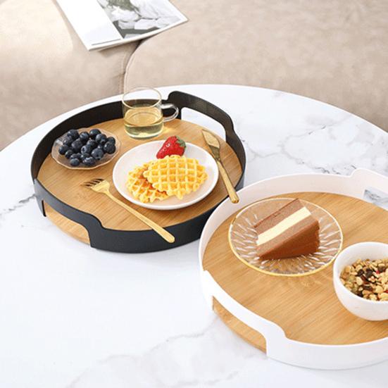 Многоразовый поднос для сервировки, модная пластиковая пластина из полипропилена с сильной загрузкой, тарелка для хранения еды, кофе, чая